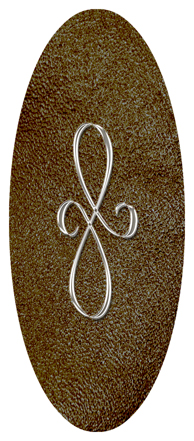 Silver Scroll Shimmer Brown